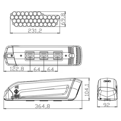 SSE-074 Μπαταρία ιόντων λιθίου 48V 13S3P / 10S4P 7,8Ah Μπαταρία ιόντων λιθίου
