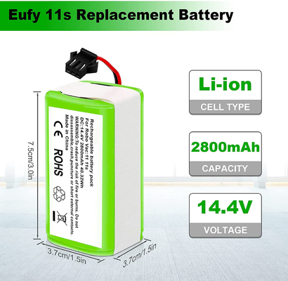 RoboVac Ηλεκτρική σκούπα Μπαταρία λιθίου 11S 15C 15T 14,4V 2800mAh Μπαταρία ιόντων λιθίου