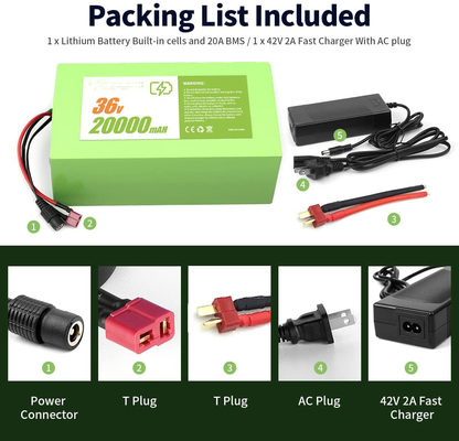 48V 8Ah E Bike / 36V Lithium Ion Battery Pack 15A για οικιακές συσκευές