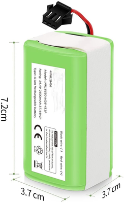 Ανταλλακτική ηλεκτρική σκούπα 14,4V 2600mAh Επαναφορτιζόμενη μπαταρία λιθίου 7,7kg