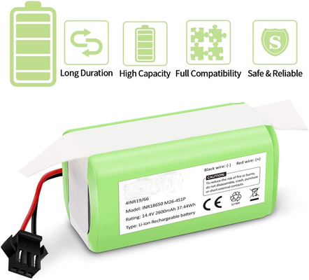 Ανταλλακτική ηλεκτρική σκούπα 14,4V 2600mAh Επαναφορτιζόμενη μπαταρία λιθίου 7,7kg