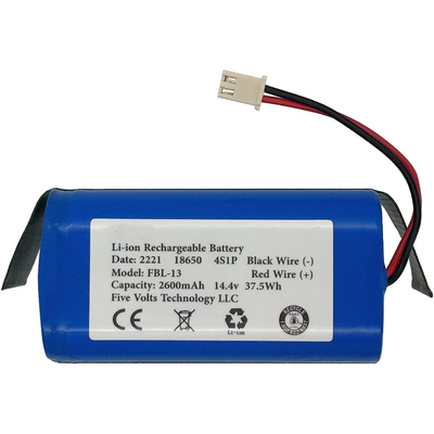 Προσαρμοσμένη μπαταρία 2600mah 14,8V 14,4V ιόντων λιθίου Επαναφορτιζόμενη OEM